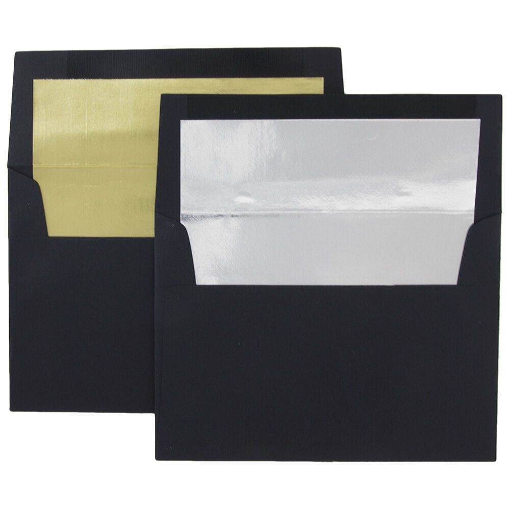 Black Foil Lined Envelopes