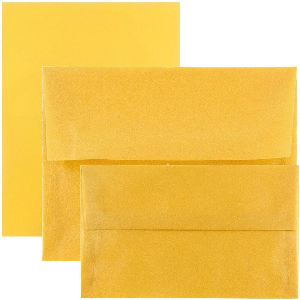 Gold Translucent Vellum Envelopes