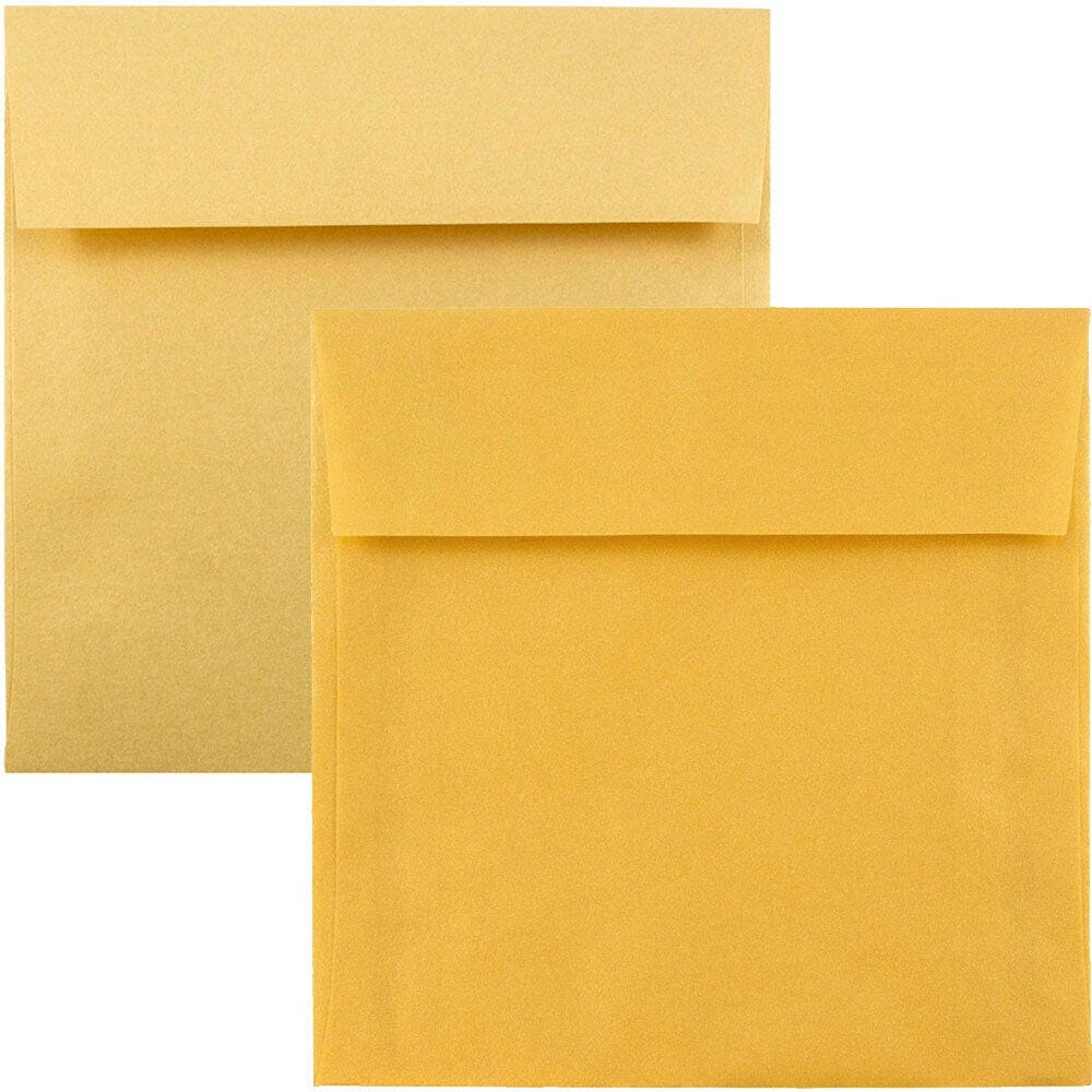 Gold Square Envelopes