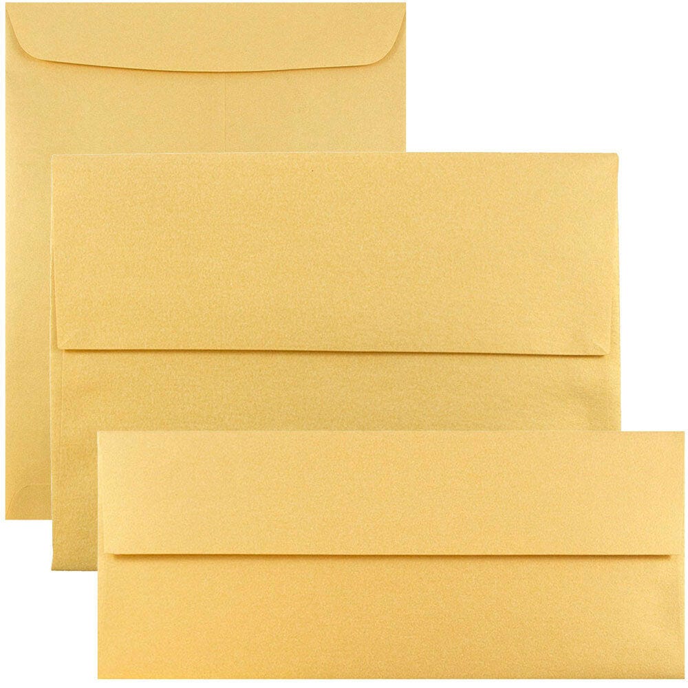 Gold Metallic Envelopes
