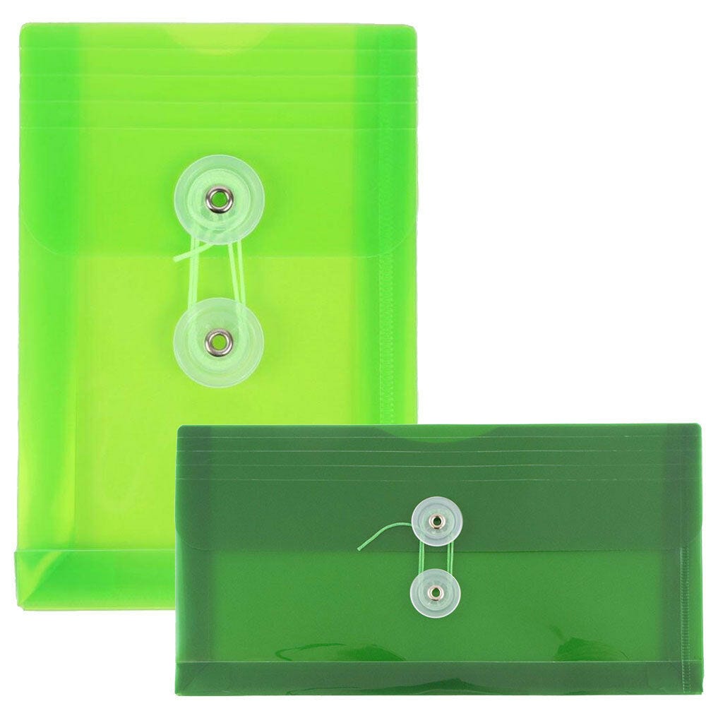 Green Plastic Envelopes