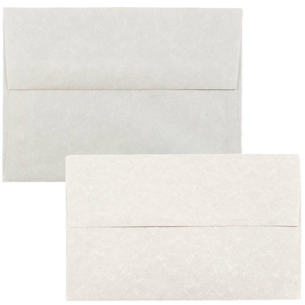 Gray/Silver Parchment Envelopes