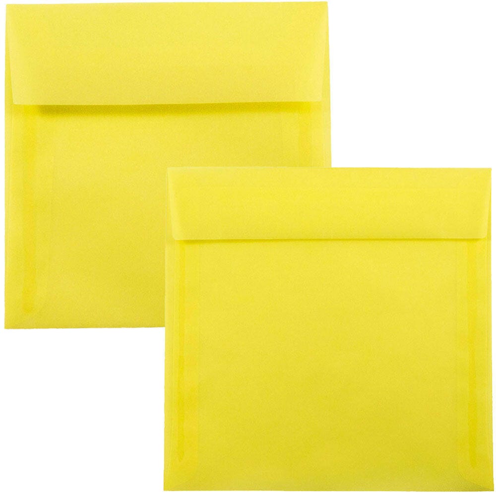 Yellow Square Envelopes