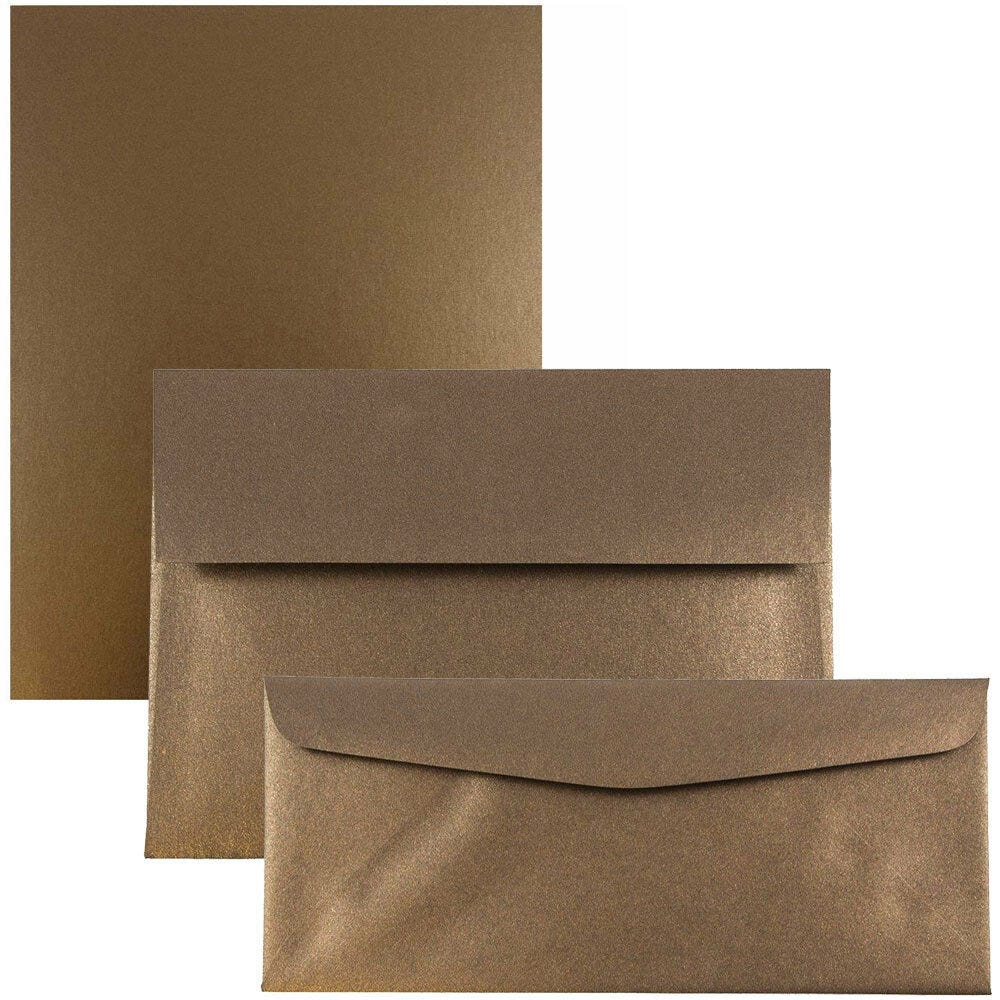 Brown Metallic Envelopes