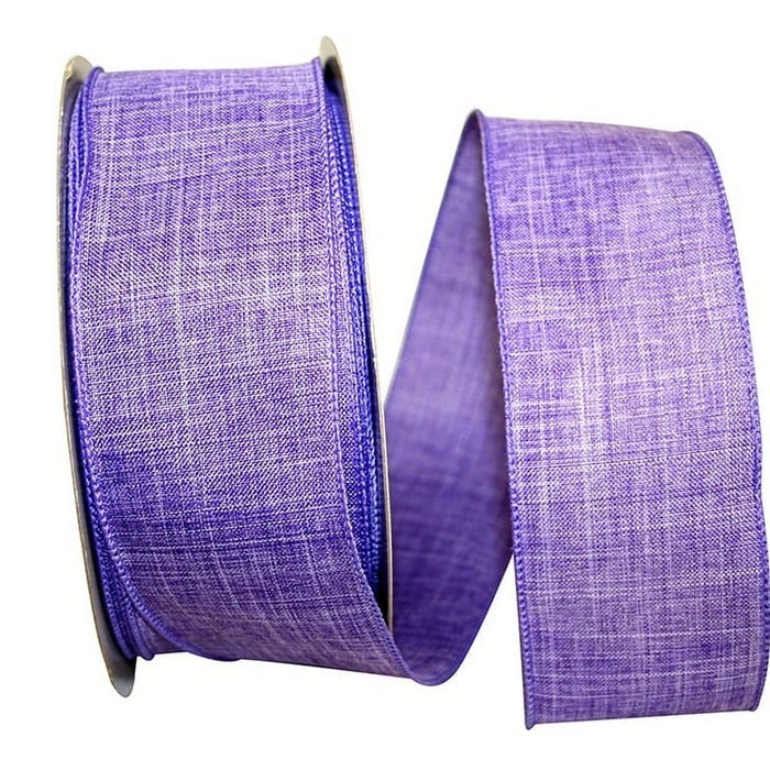 Purple Linen Ribbon