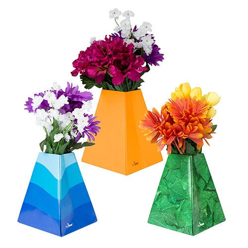 Paper Pop-up Vases