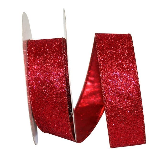 Red Glitter Ribbon