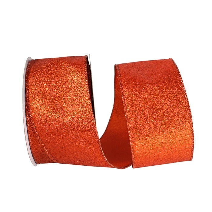 Orange Glitter Ribbon