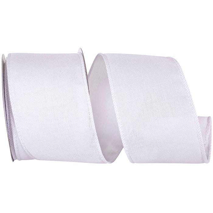 White Linen Ribbon