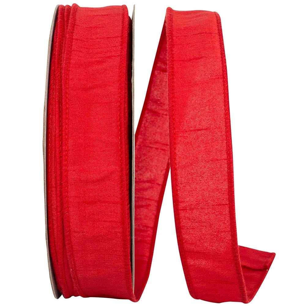 Red Dupioni Ribbon