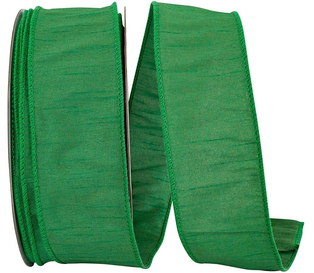 Green Dupioni Ribbon
