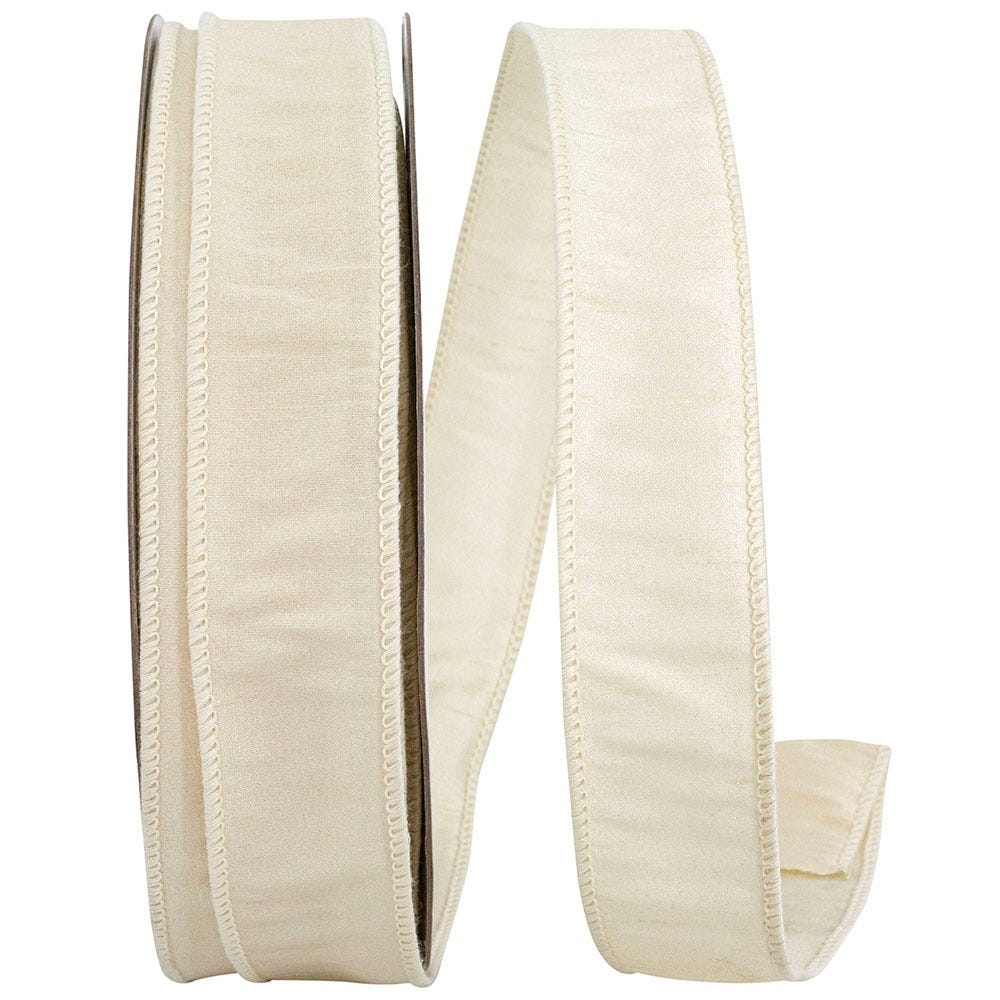 Ivory Dupioni Ribbon