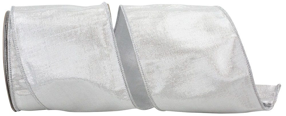 Silver Dupioni Ribbon