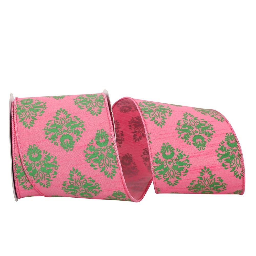 Pink Scrolls Ribbon