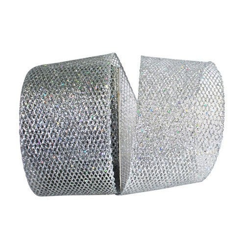 Silver Glitter Ribbon