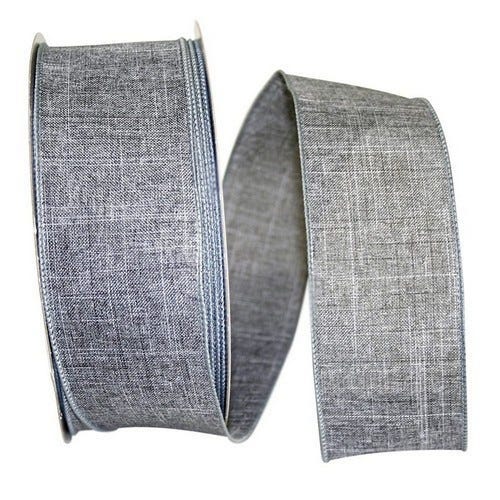 Gray Linen Ribbon