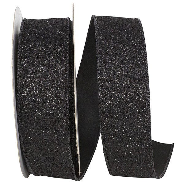 Black Glitter Ribbon