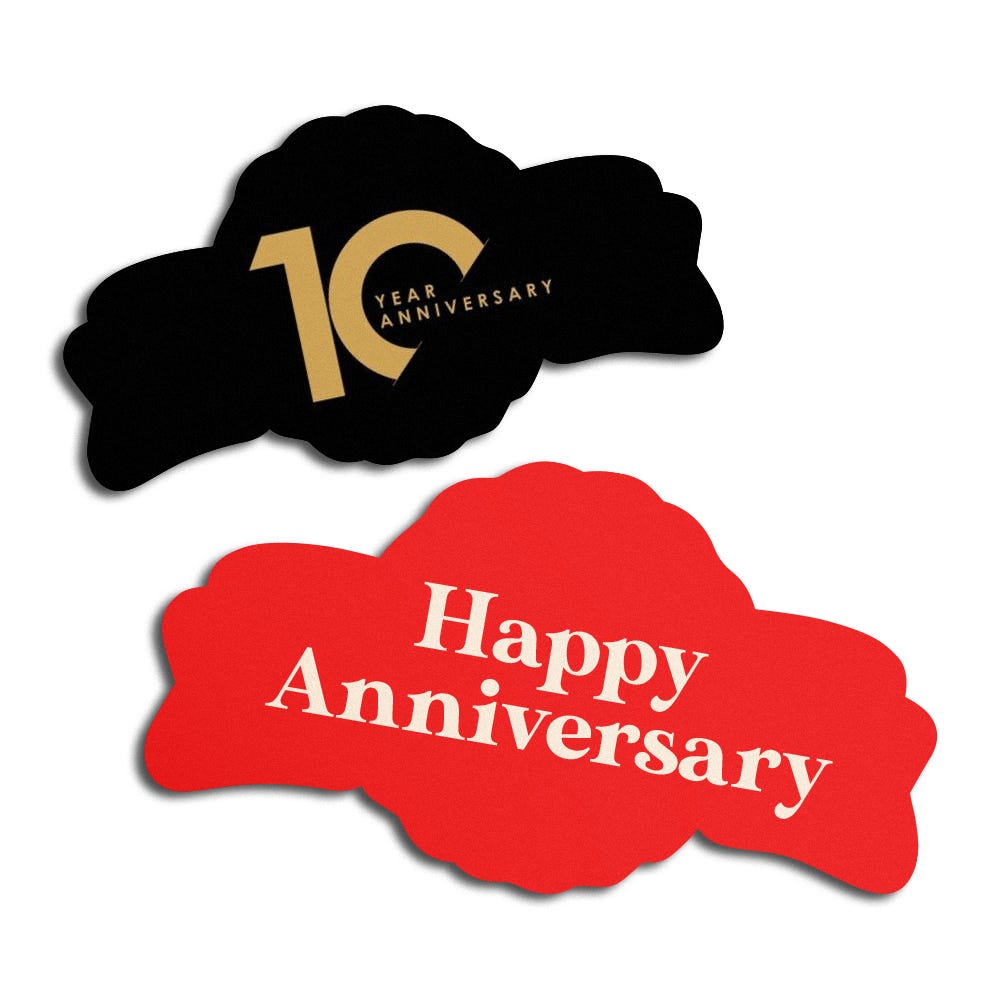 Anniversary Labels