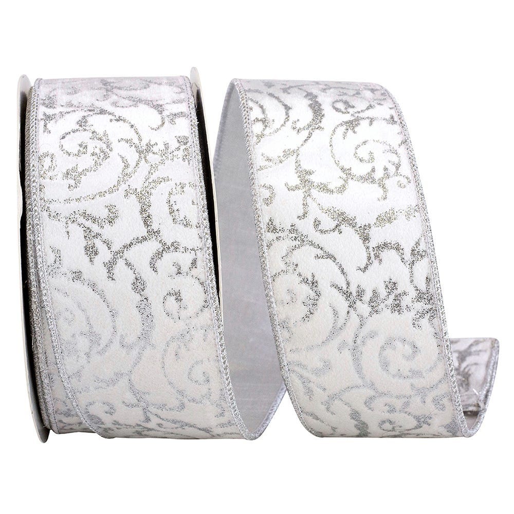 Silver Scrolls Ribbon
