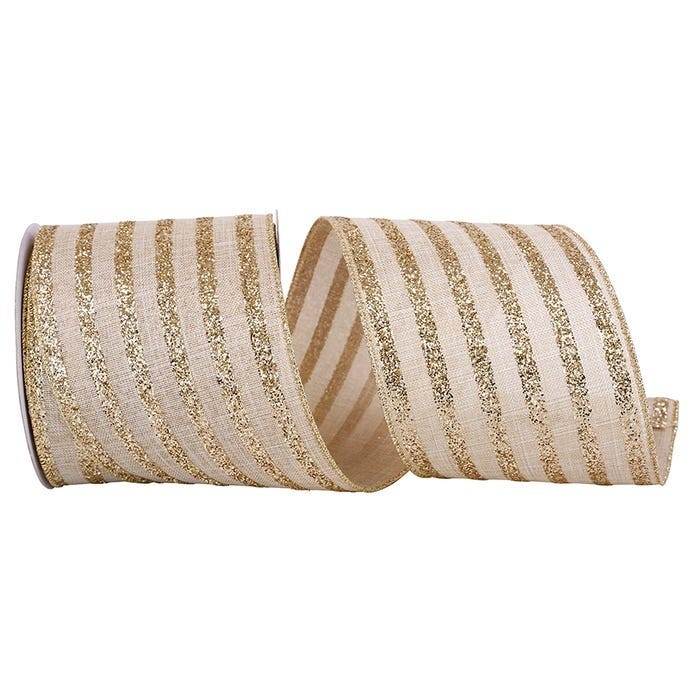 Ivory Stripes Ribbon