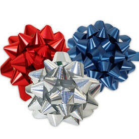 Jam Paper Gift Bows - Giant - 13 Diameter - Red - 6/Pack