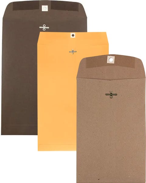 Brown Clasp Envelopes