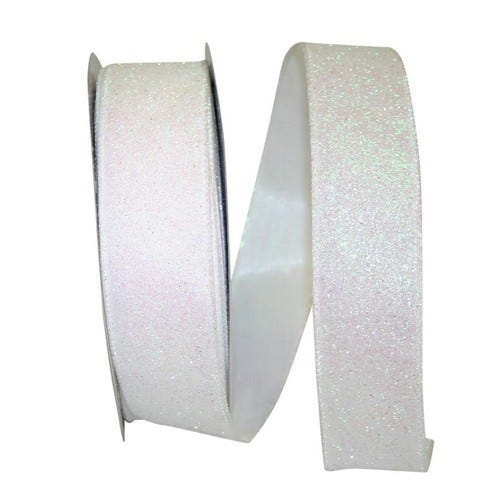 White Glitter Ribbon