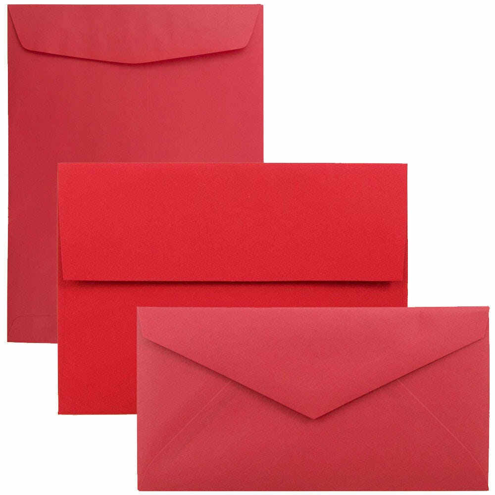 Red Solid Color Envelopes