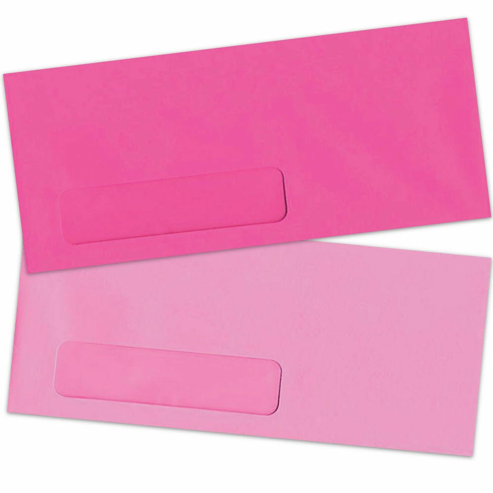 Pink Window Display Envelopes