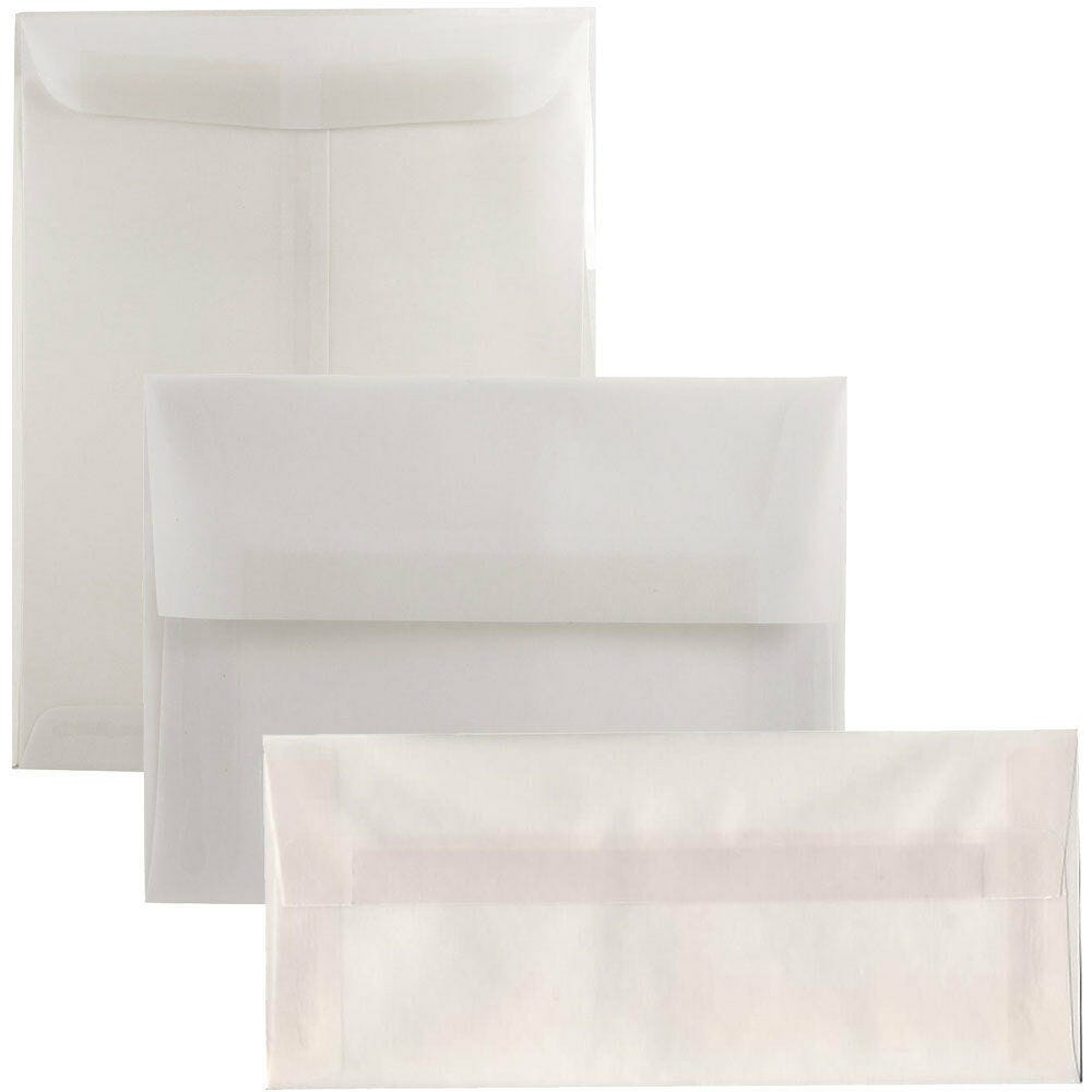 Jam Paper 4bar A1 Translucent Vellum Envelopes 3.625 X 5.125 Platinum  Silver 1591590 : Target