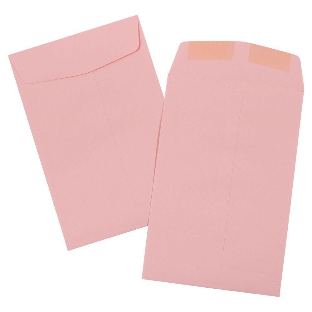 Pink Open End Envelopes