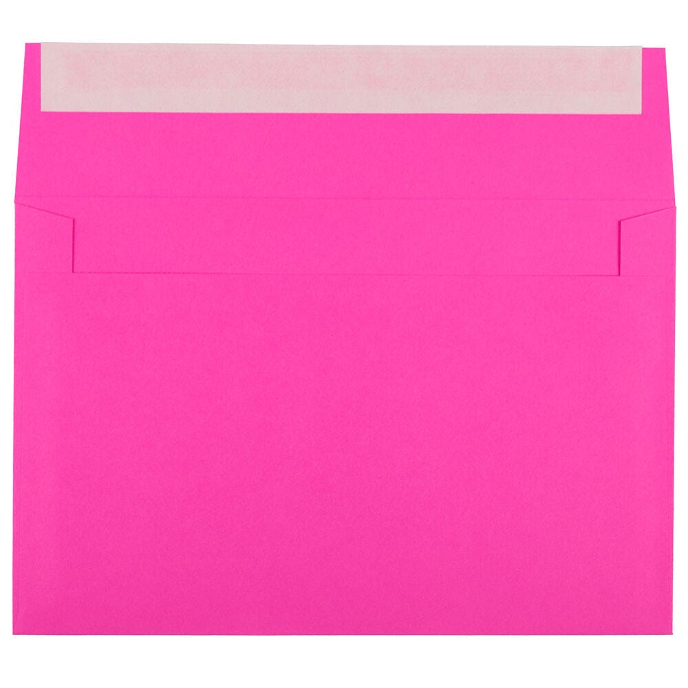 Pink Peel & Seal Envelopes