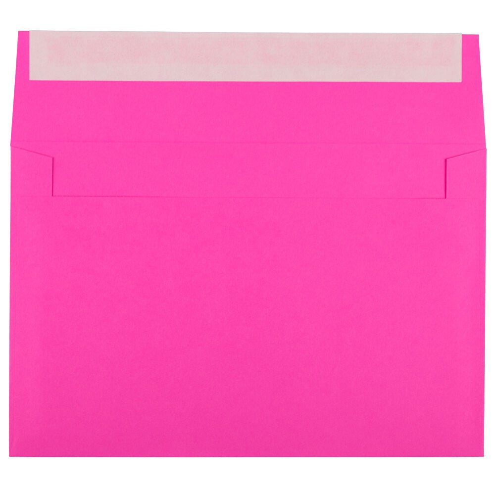 Pink Peel & Seal Envelopes