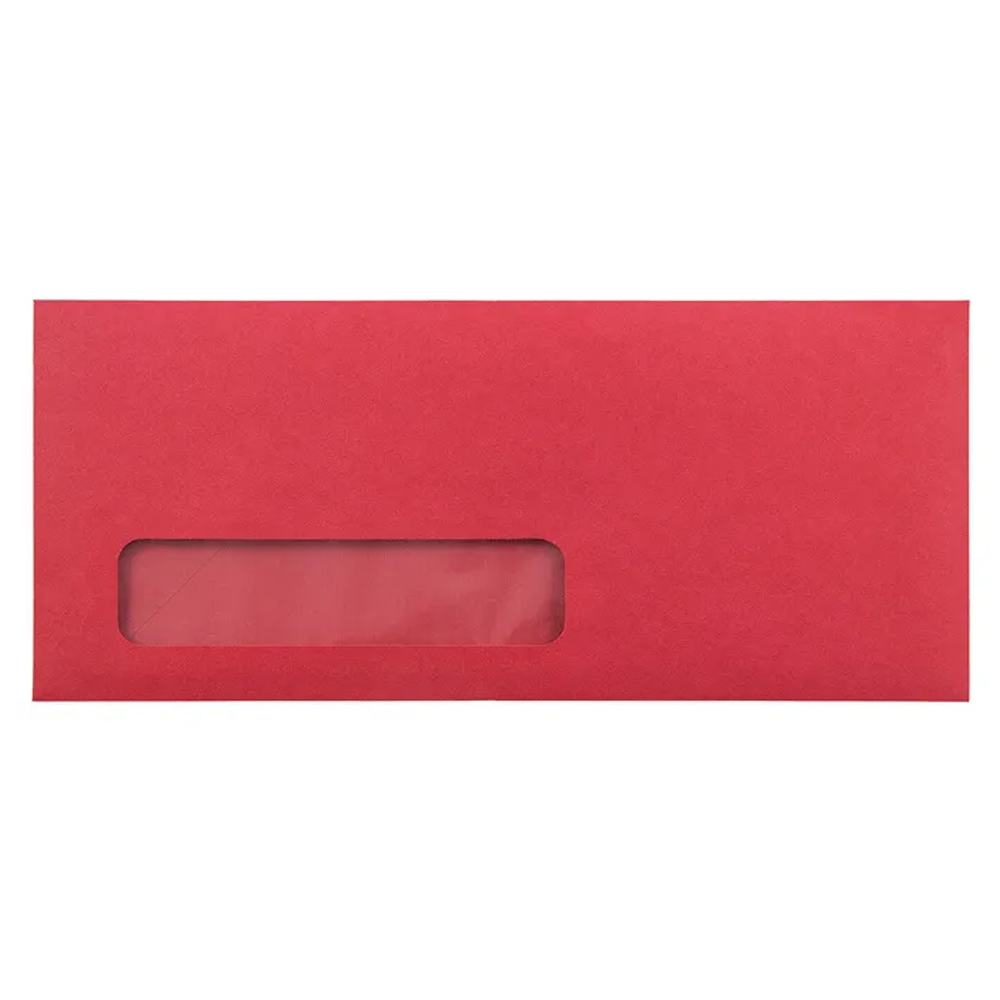 Red Window Display Envelopes