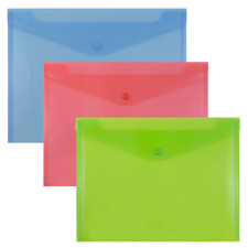 Plastic Business Envelope with Zip Lock Closure. Business