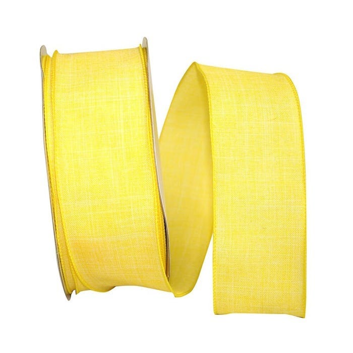 Yellow Linen Ribbon
