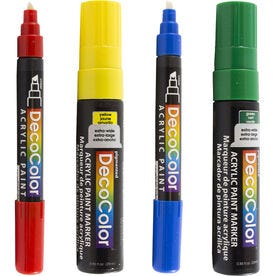 Red Jumbo Acrylic Paint Marker - Ideal for Vibrant Art, JAM Paper