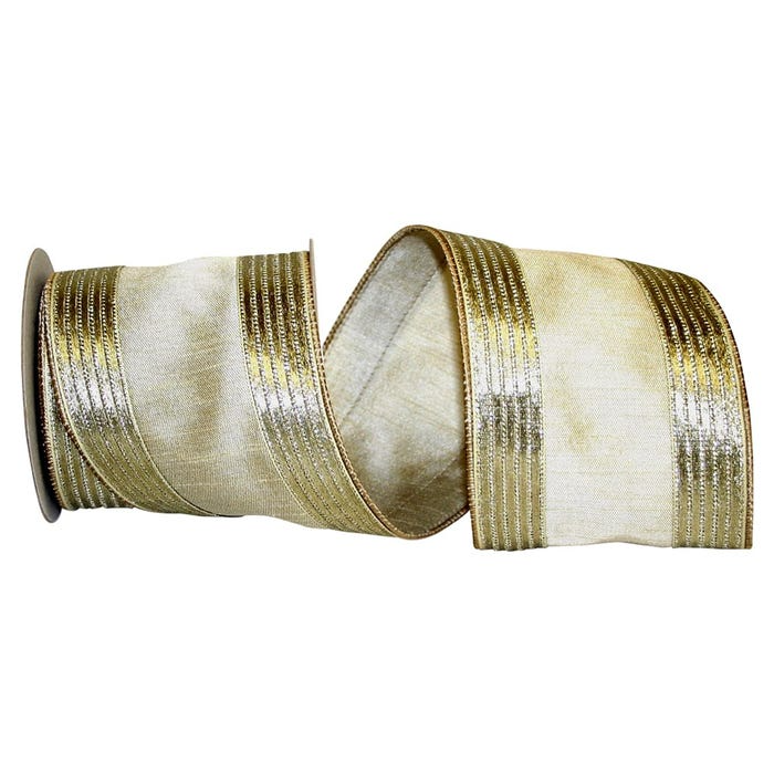 Gold Stripes Ribbon