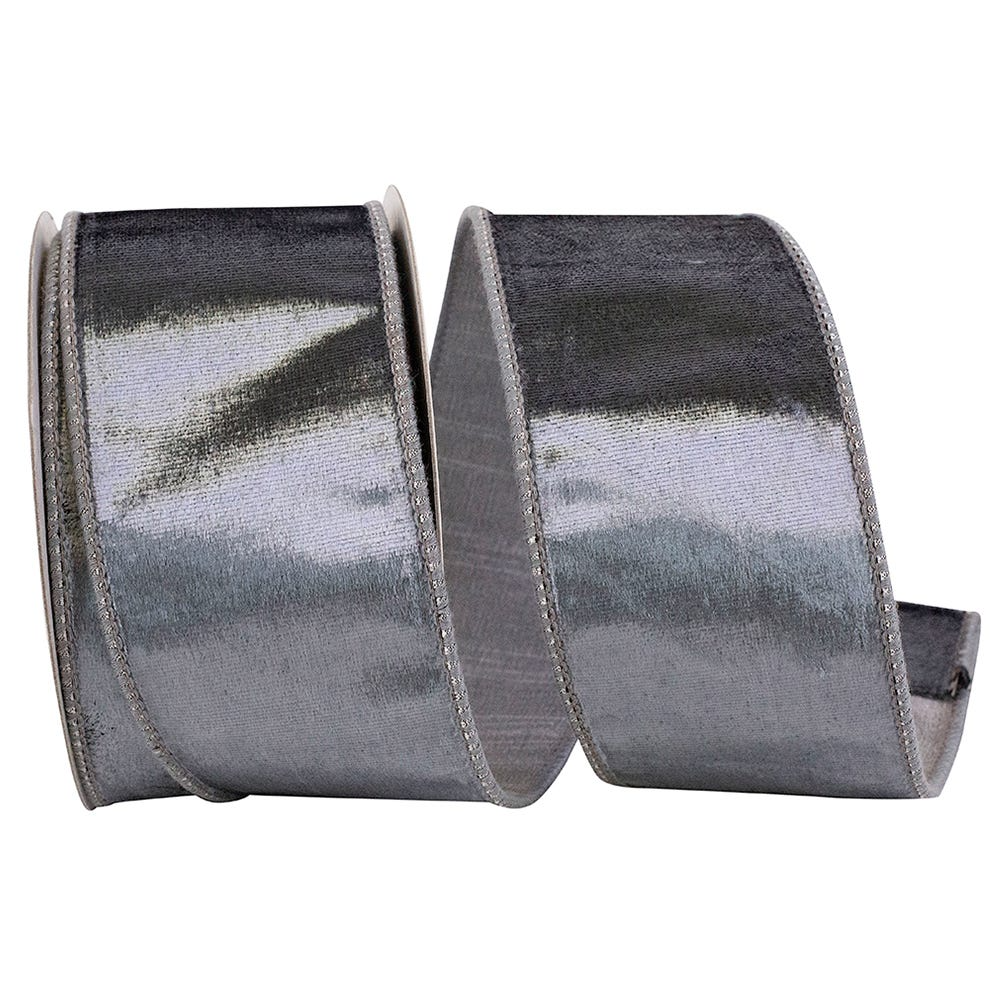 Gray Velvet Ribbon
