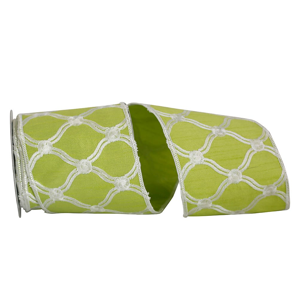 Green Scrolls Ribbon