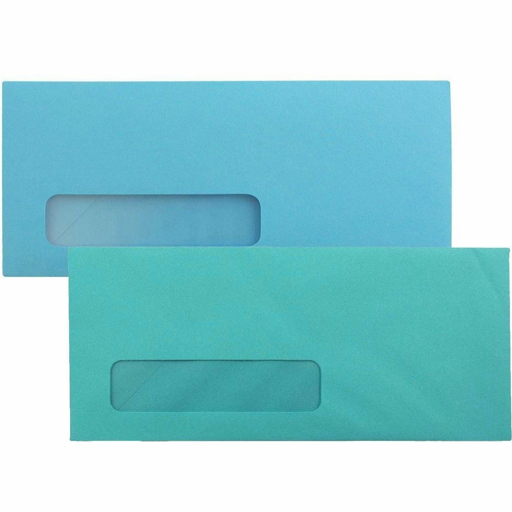 Blue Window Display Envelopes