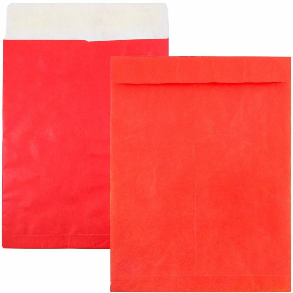 Red Tyvek Envelopes