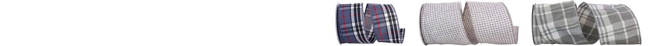 Gray Plaid Ribbon Gray Plaid Ribbon