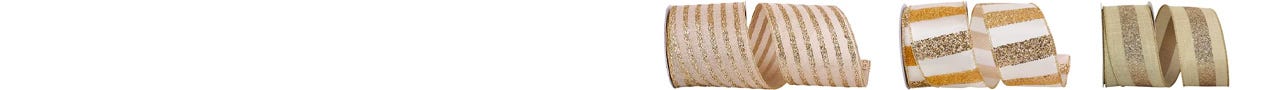 Ivory Stripes Ribbon Ivory Stripes Ribbon