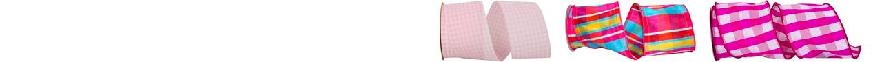 Pink Plaid Ribbon Pink Plaid Ribbon