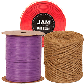 Oatmeal Burlap Wired 2 1/2 inch x 10 Yards Ribbon - by Jam Paper