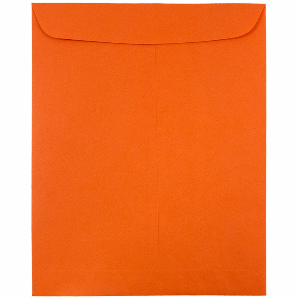 Orange Open End Envelopes