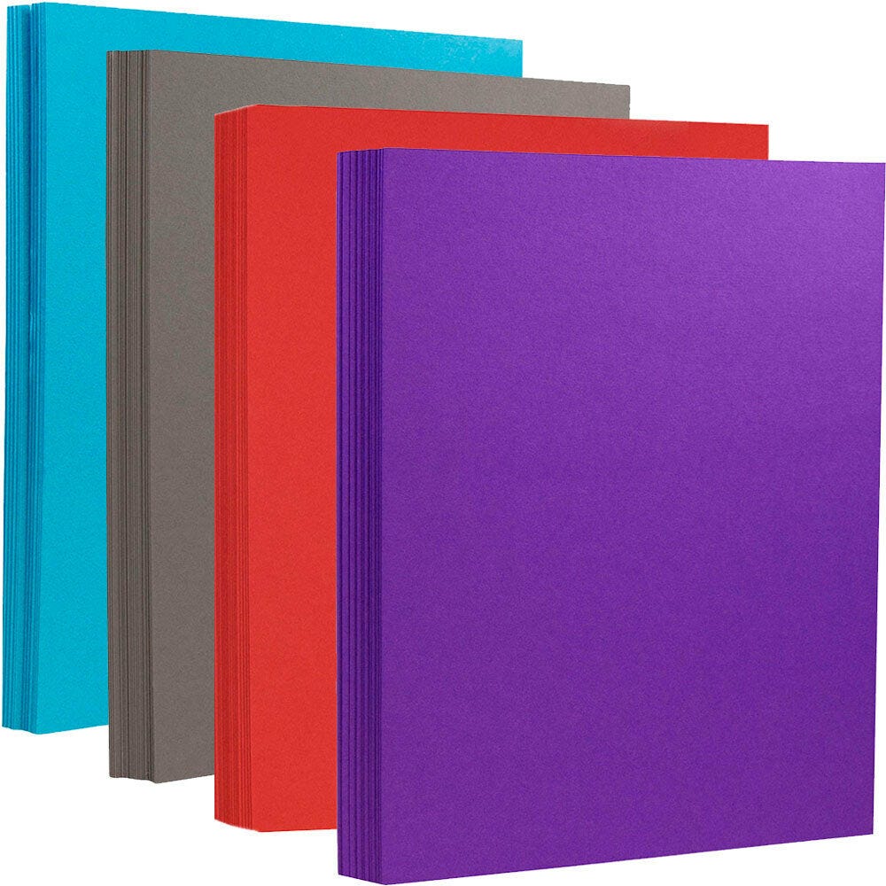 LUX 100 lb. Cardstock Paper, 8.5 x 11, Ruby Red, 50 Sheets/Pack