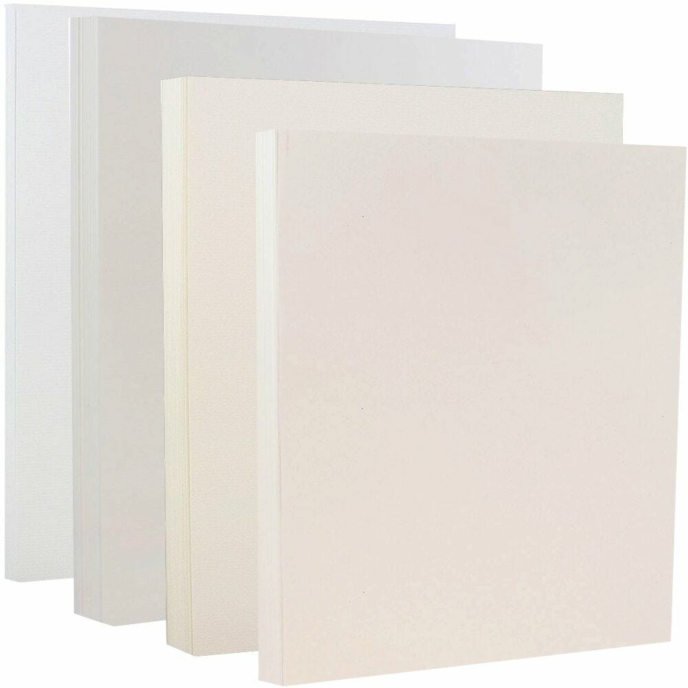 Pop-Tone's Off-White Discount Card Stock for all paper crafting needs -  CutCardStock