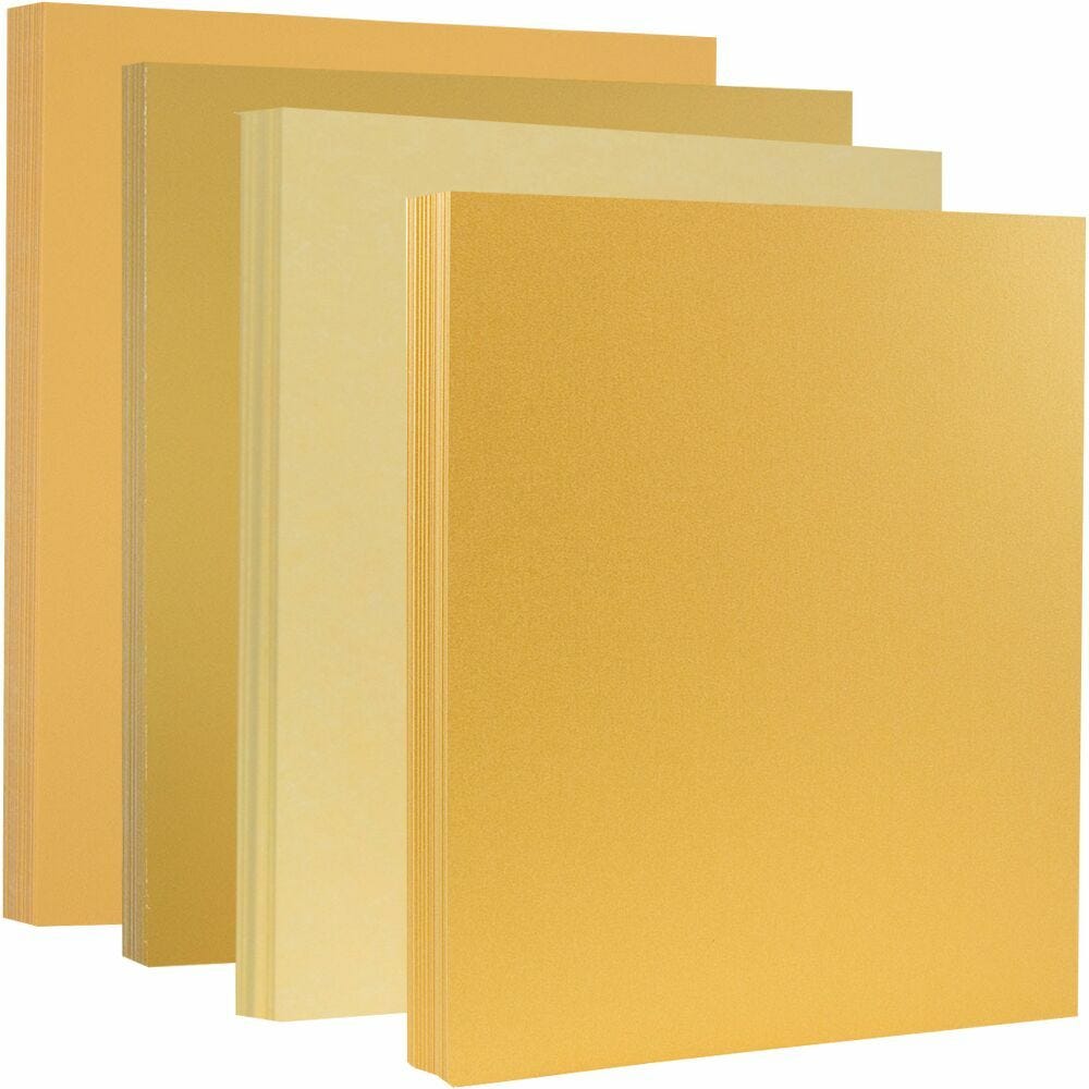 Shine (Light) GOLD - Shimmer Metallic Paper - 8.5 x 11 - 80lb Text